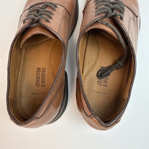 Johnston & Murphy Reeve Plain Toe | Brown | 10.5 - Picture 6 of 9